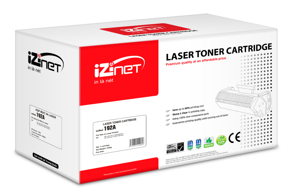 Mực in laser iziNet 192A