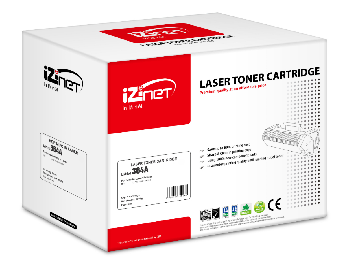 Mực in laser iziNet 364A