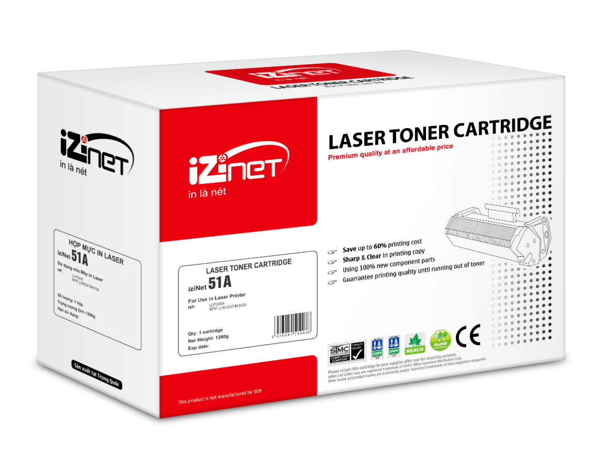 Mực in laser iziNet 51A
